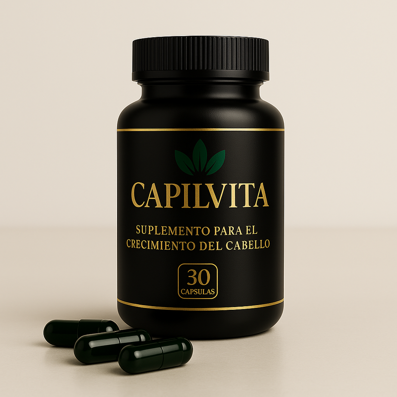 CapilVita – Suplemento Anticaída 💊 | Fortalece y Estimula el Crecimiento del Cabello 🌱 (30 cápsulas)